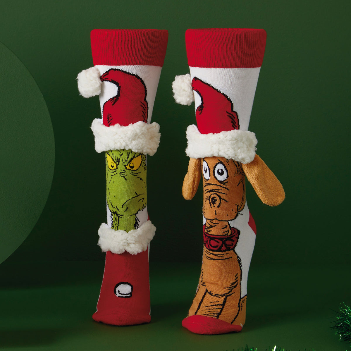 The Grinch & Max Novelty Pair of Socks