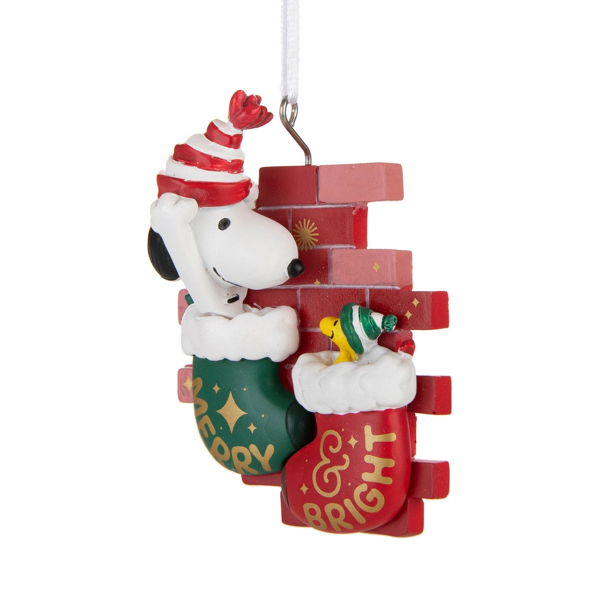 Collectable PEANUTS™ Christmas Hanging Ornament - SNOOPY and Woodstock Stockings