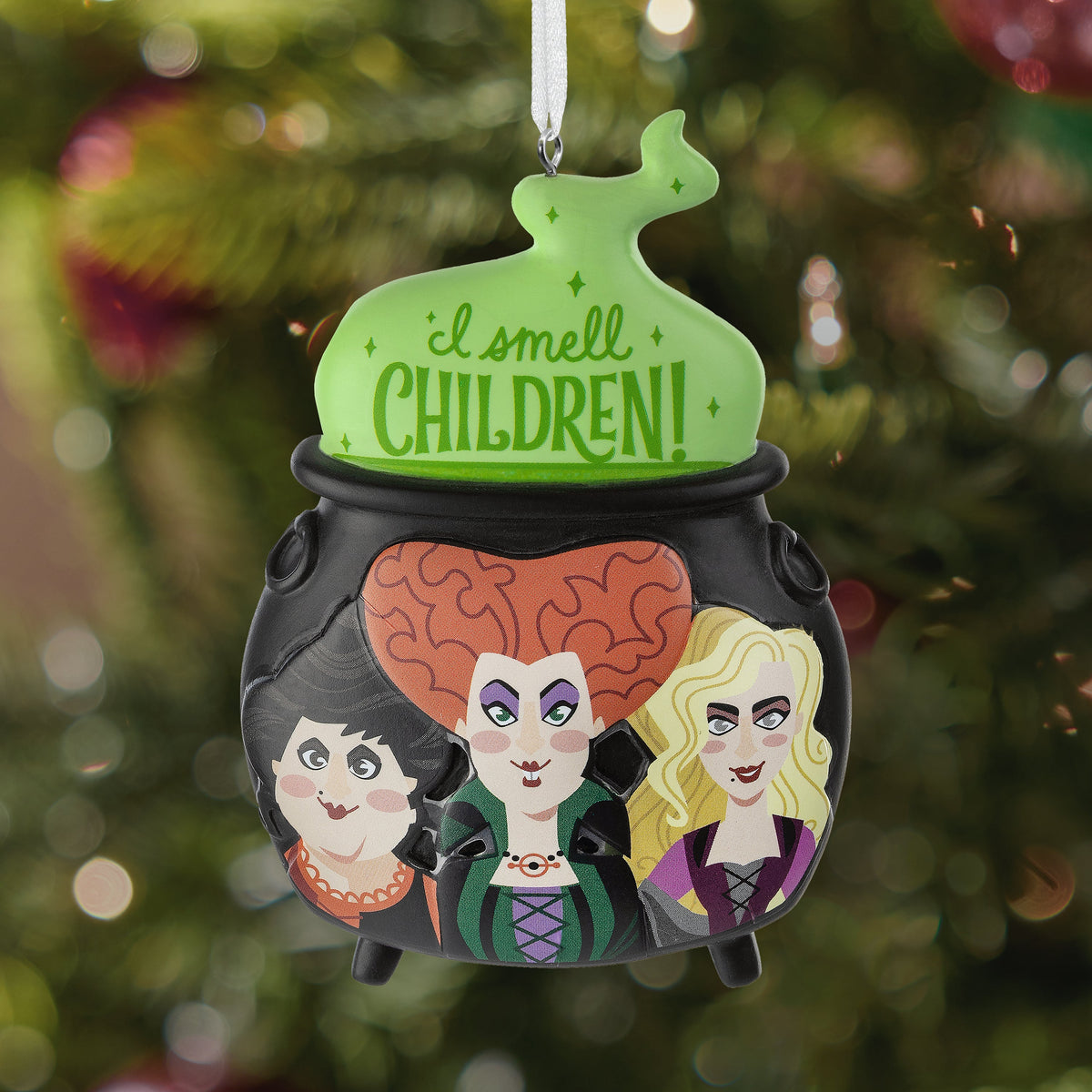 Collectable Hocus Pocus Ornament - I Smell Children Sanderson Sisters Design