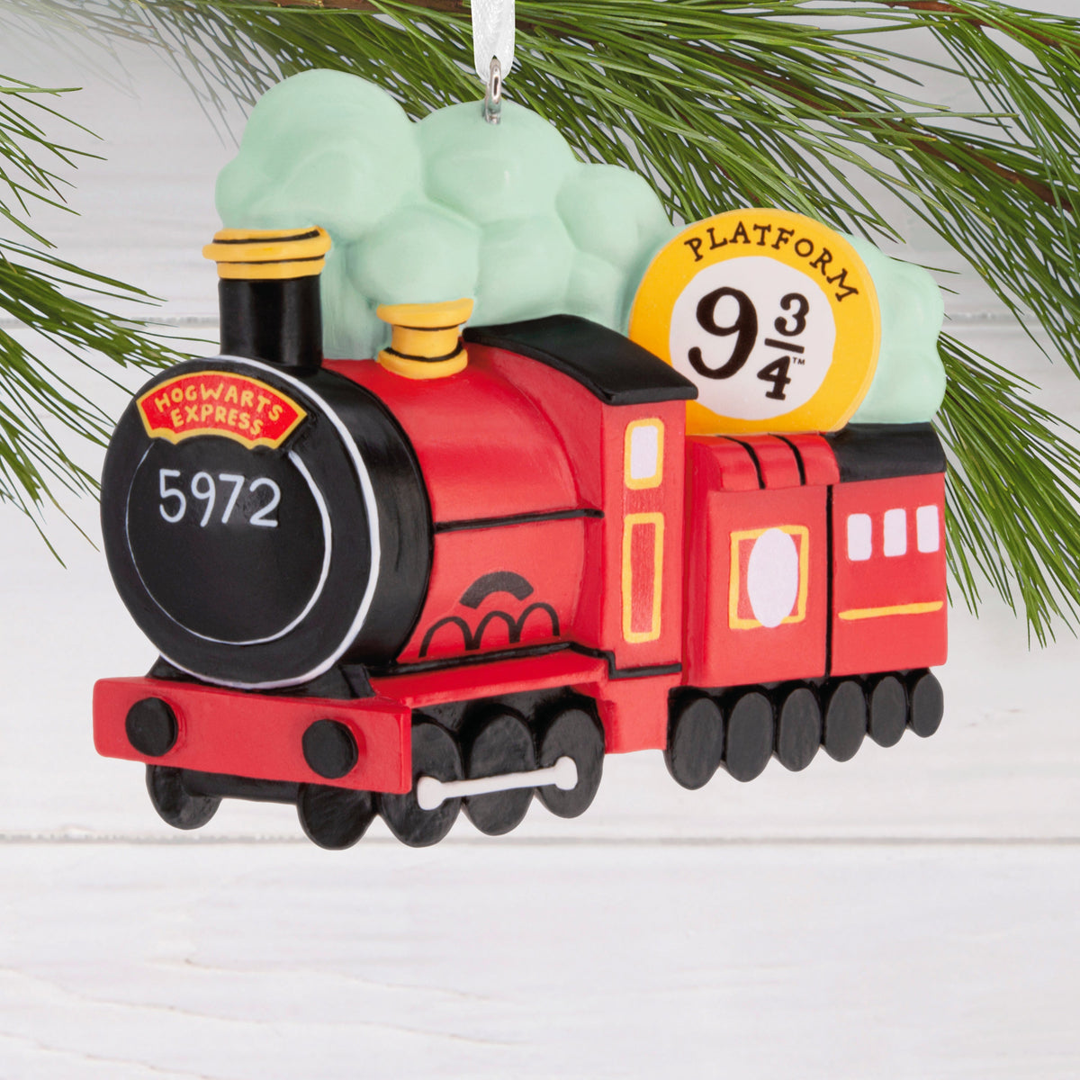 Collectable Harry Potter™ Ornament - Hogwarts Express & 9 3/4 Sign Design