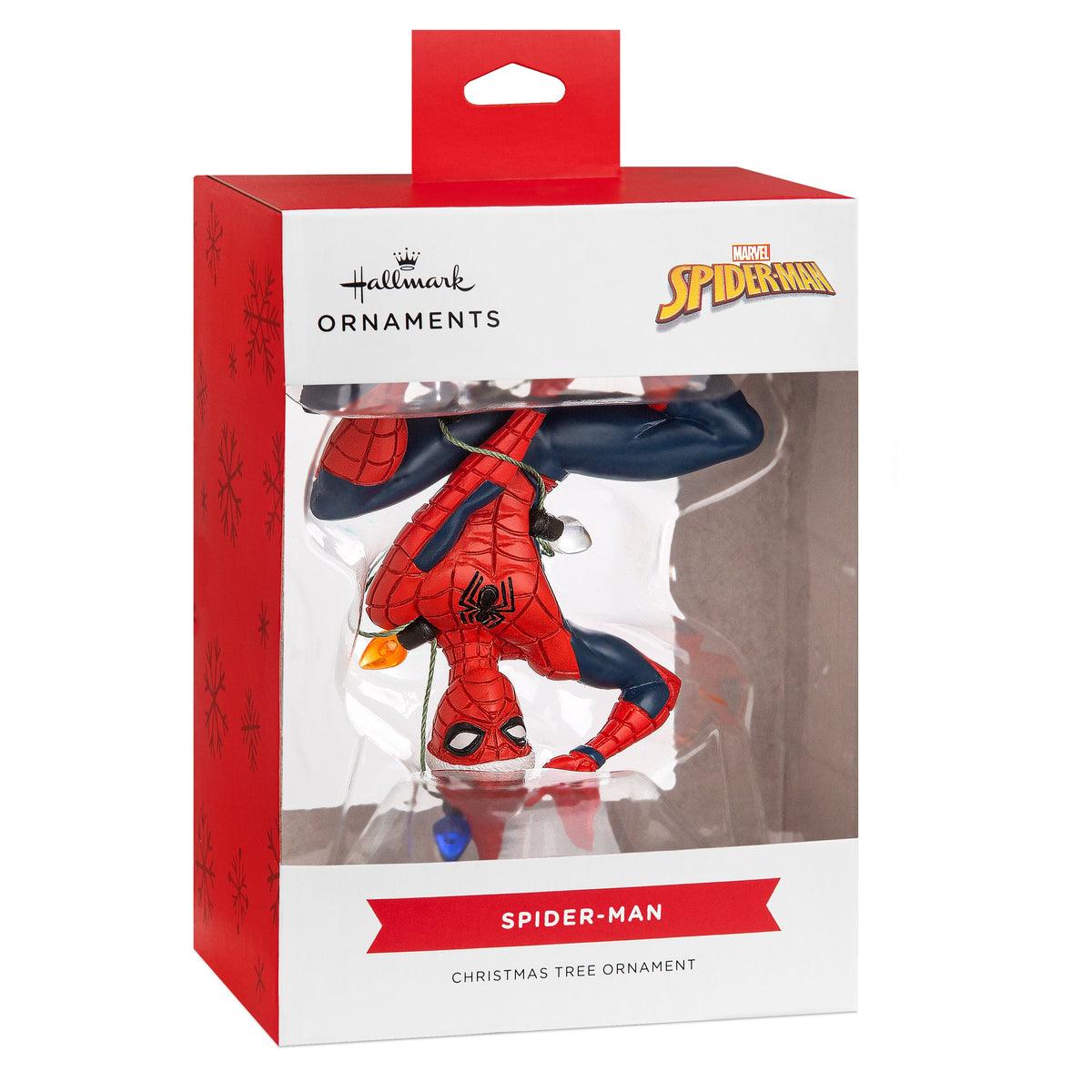 Collectable MARVEL Spider-Man Tangled in Fairy Lights Ornament