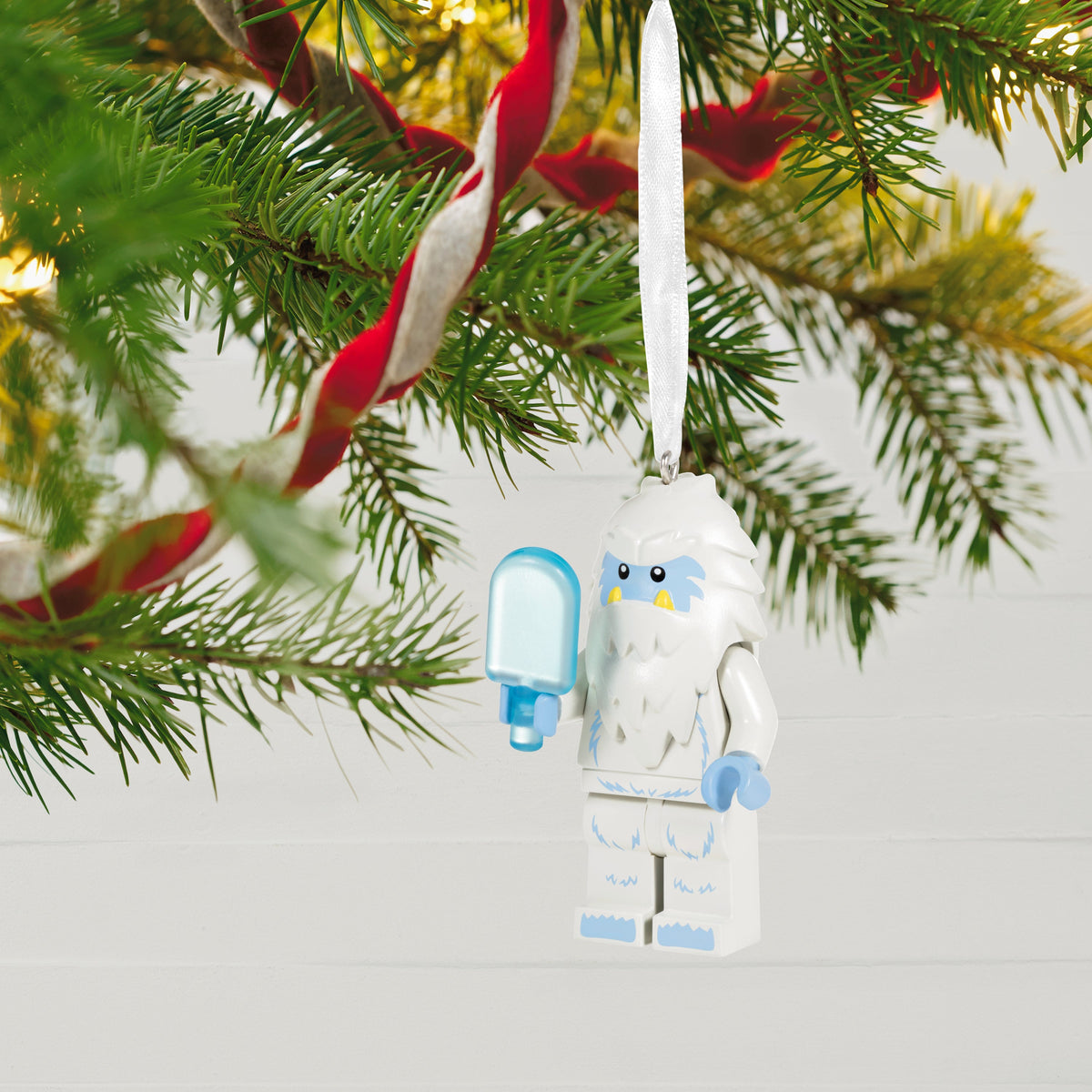 Keepsake LEGO® Ornament - Yeti and Ice-Lolly Minifigure Design