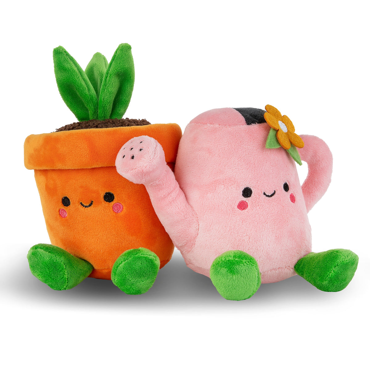 Better Together Watering Can & Plant Pot Magnetic Soft Toy Pair