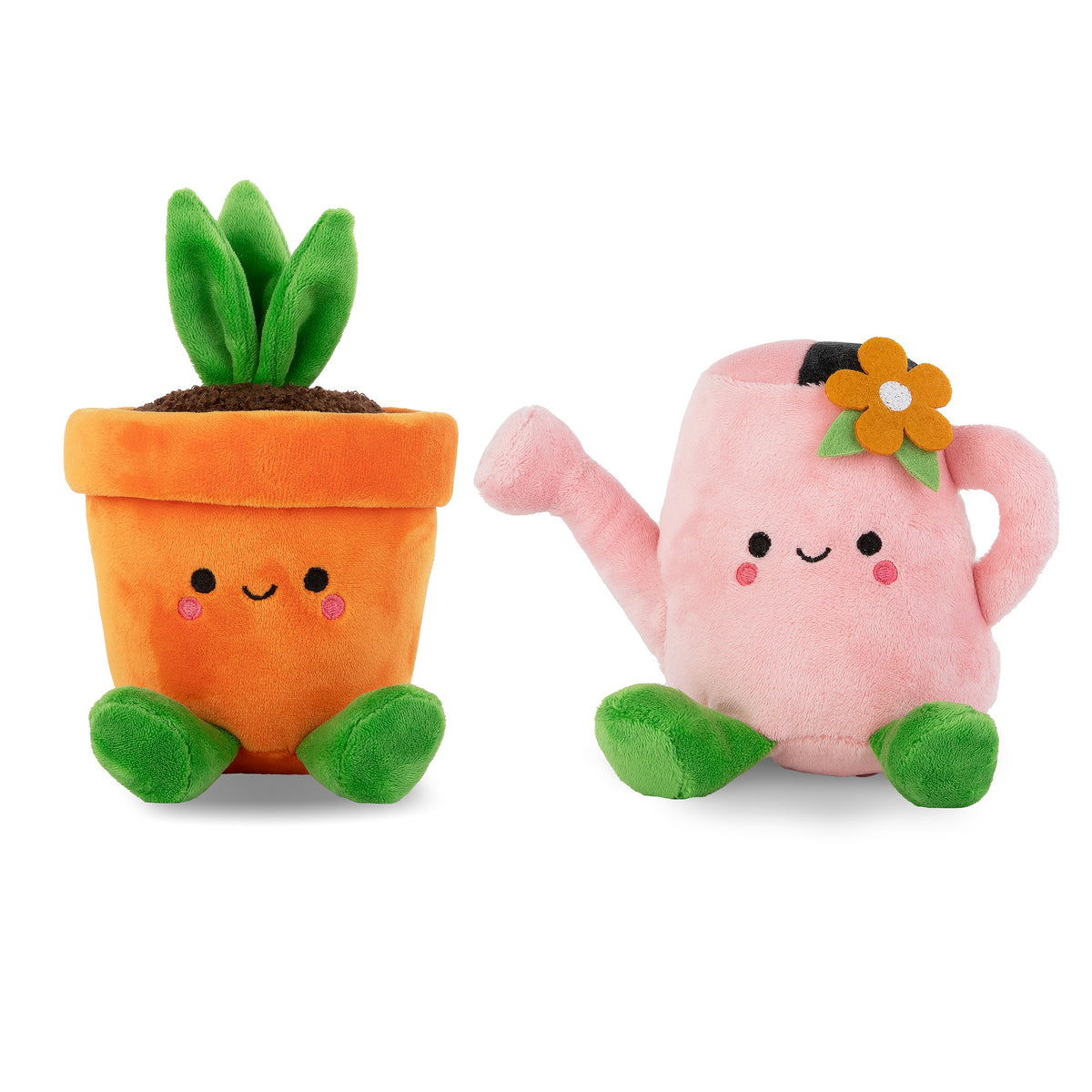 Better Together Watering Can & Plant Pot Magnetic Soft Toy Pair