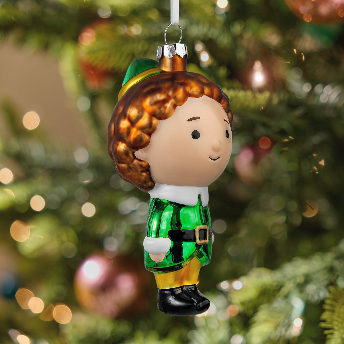 Collectable Elf Glass Christmas Ornament - Buddy the Elf