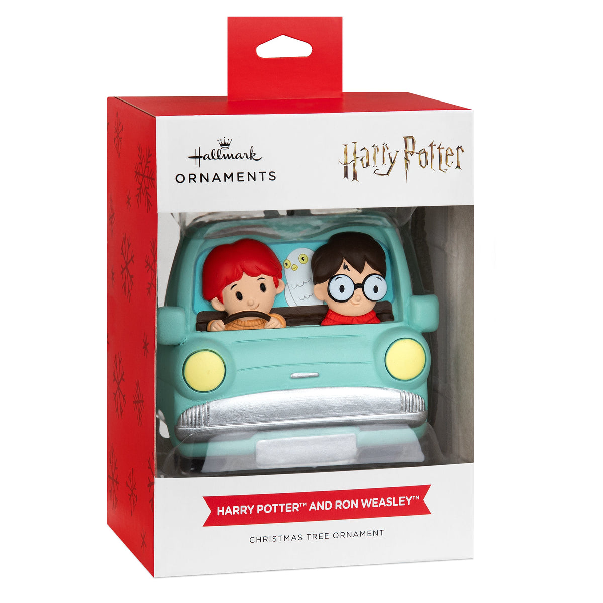 Collectable Harry Potter™ Hanging Ornament - Harry & Ron Flying Ford Design