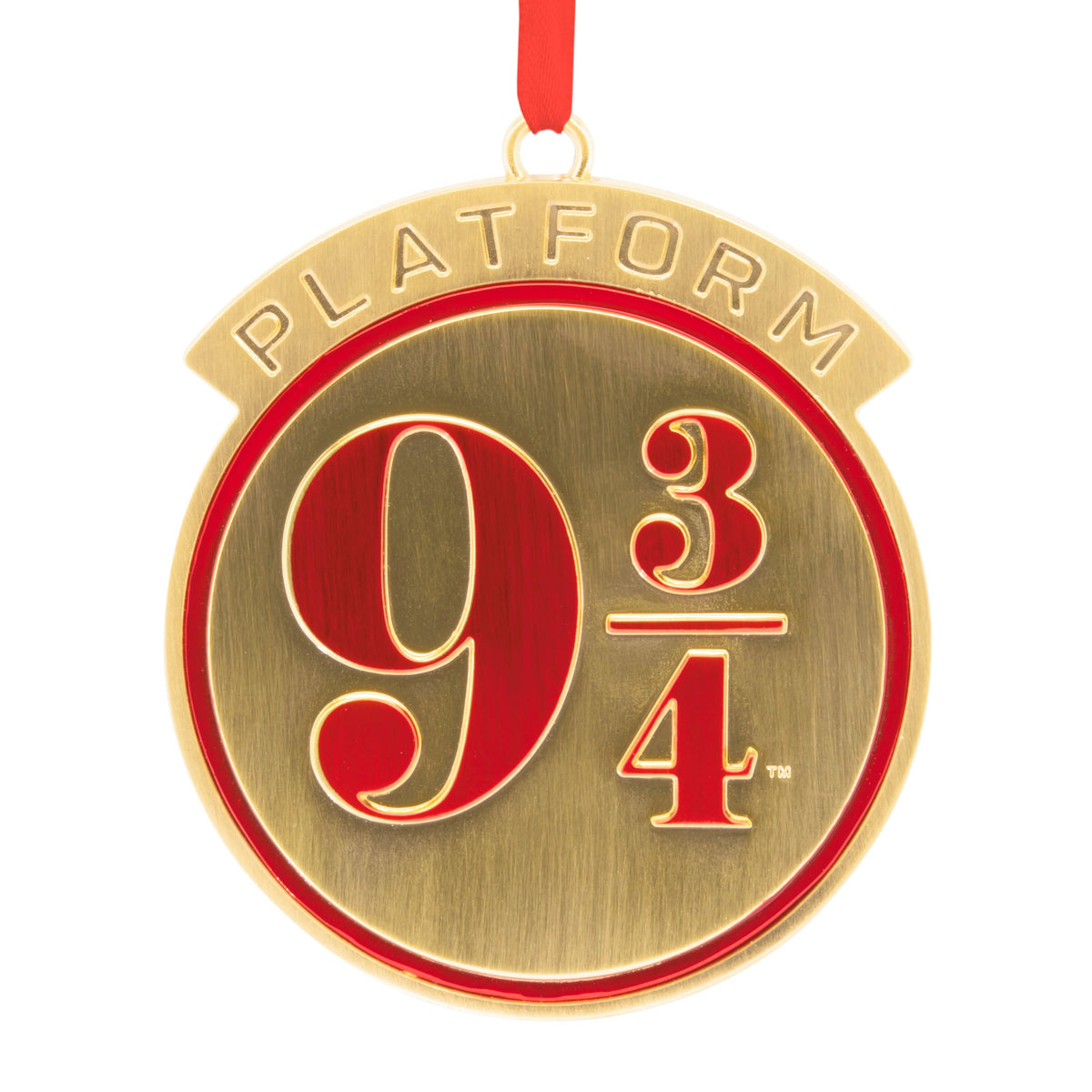 Collectible Harry Potter™ Christmas Ornament - Metal Hanging Platform 9 and 3/4 Sign