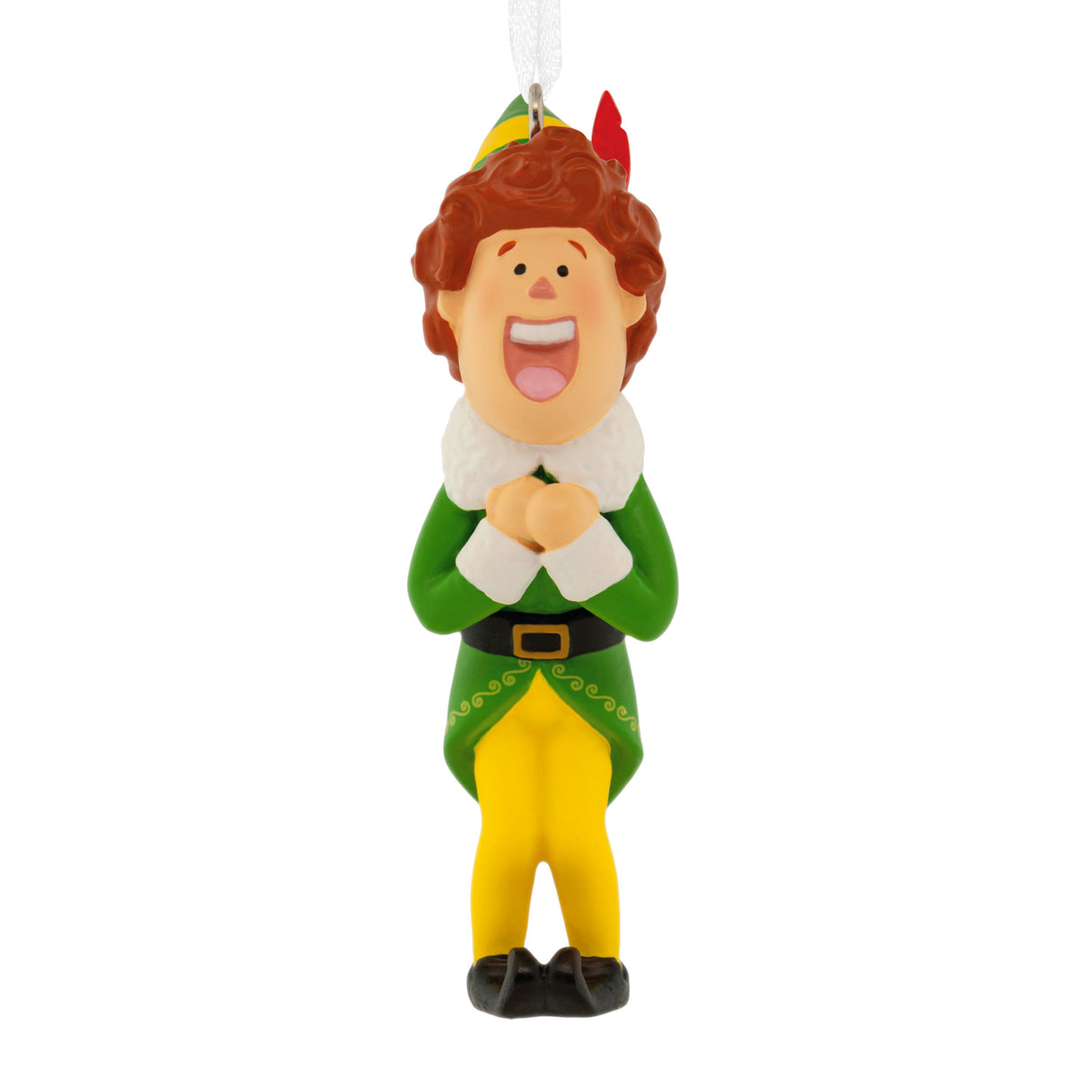 Collectable Elf Buddy Joyful Resin Hanging Christmas Ornament