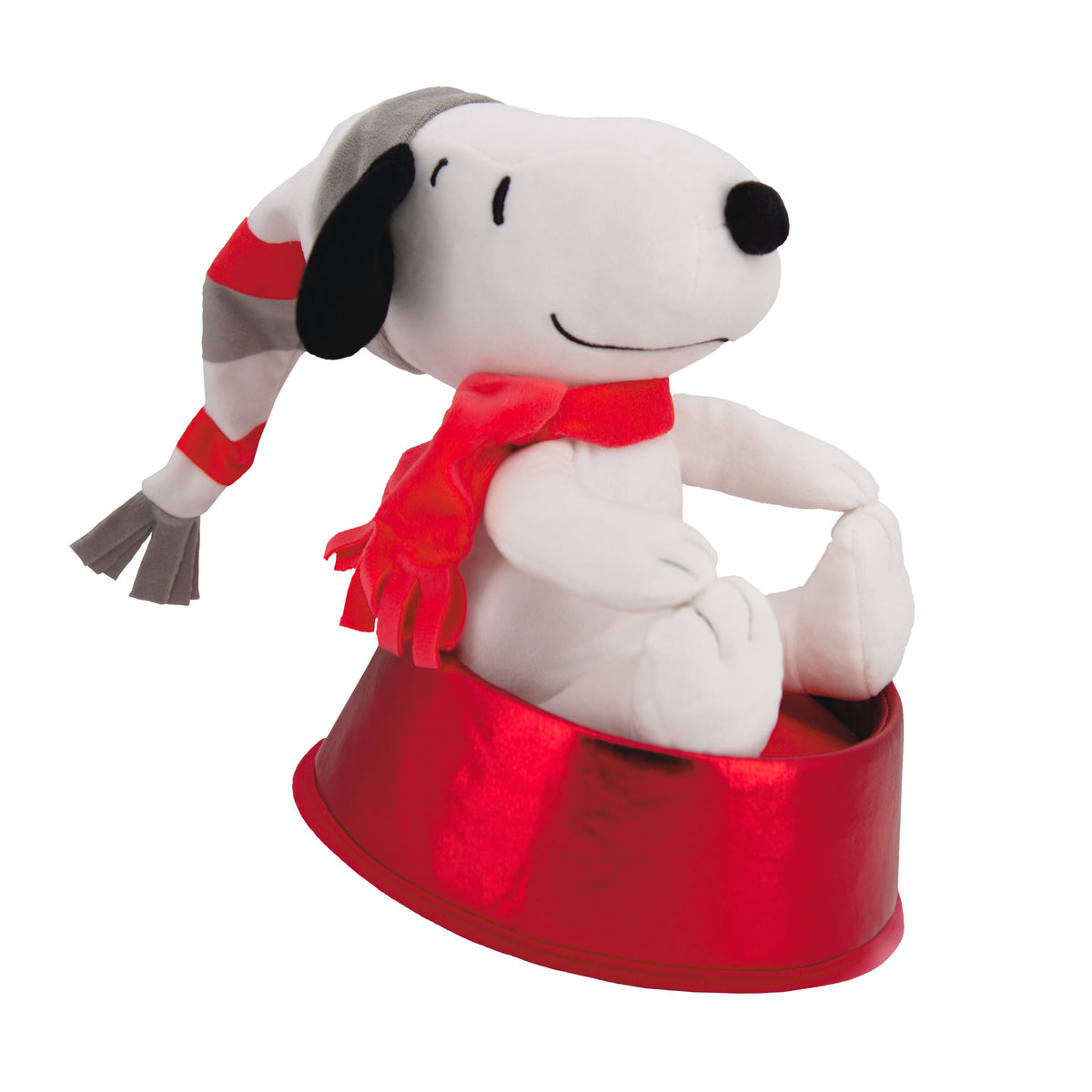 PEANUTS™ Plush Christmas Tree Topper - SNOOPY & Dog Bowl