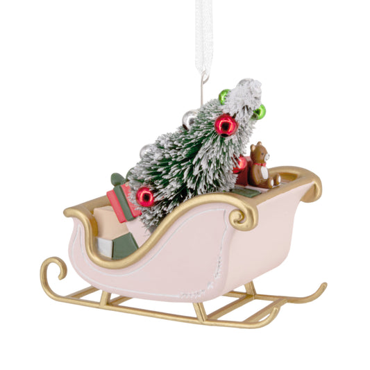 Signature Hanging Ornament - Santa's Sleigh & Gifts