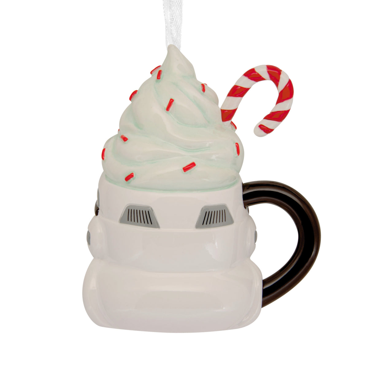 Collectable Star Wars™ Stormtrooper Mug with Whipped Cream and Candy Cane Ornament