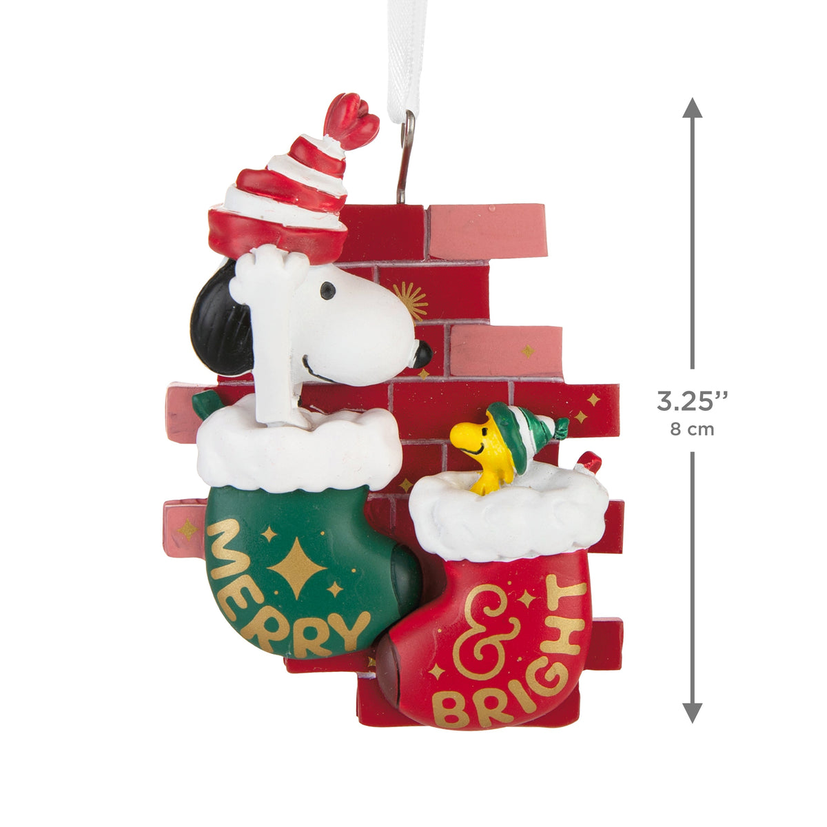 Collectable PEANUTS™ Christmas Hanging Ornament - SNOOPY and Woodstock Stockings