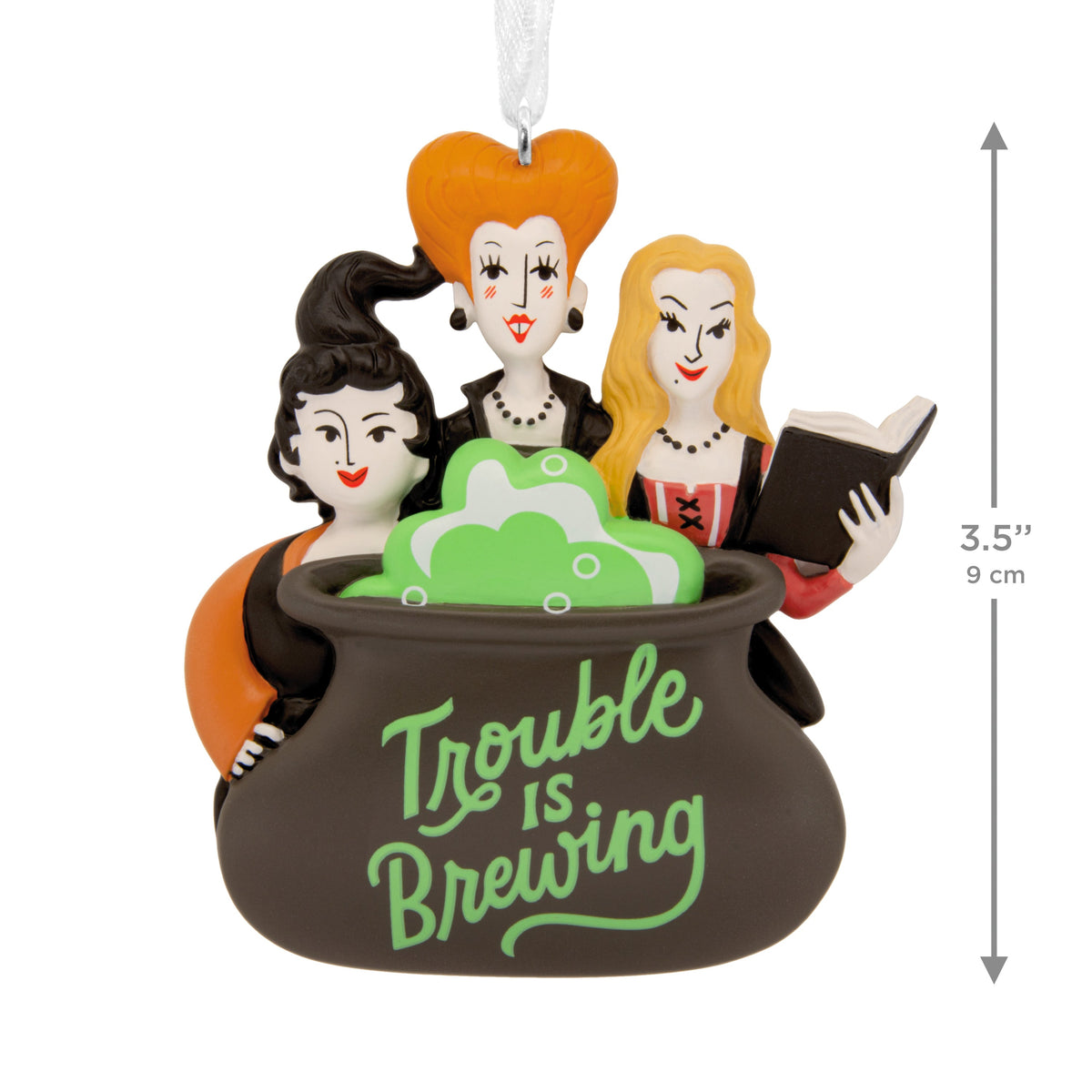 Collectable Hocus Pocus Cauldron Resin Hanging Christmas Ornament