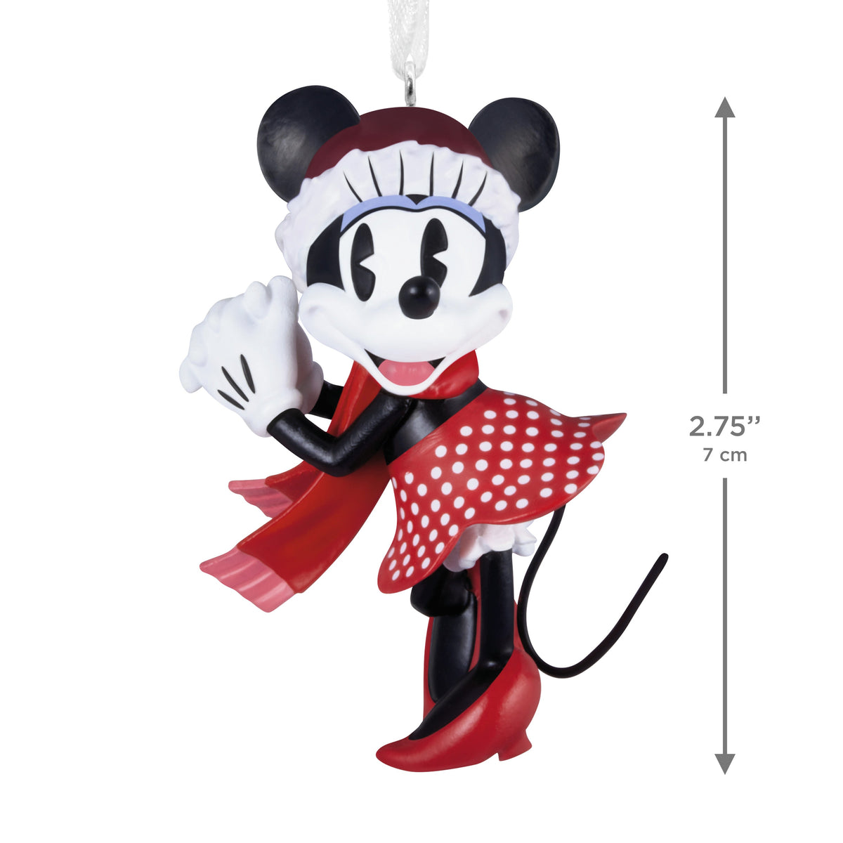 Collectable Disney Minnie Mouse Resin Hanging Christmas Ornament