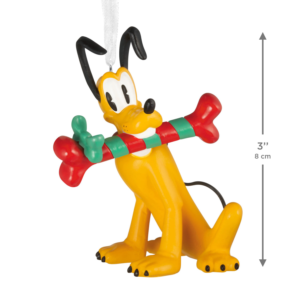 Collectible Disney Pluto with bone Hanging Christmas Ornament