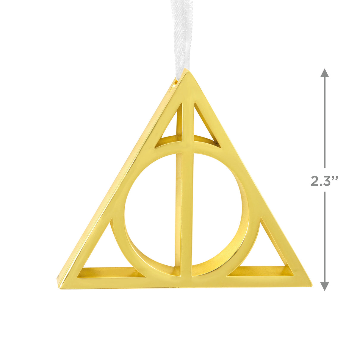 Collectible Harry Potter™ Christmas Ornament - Metal Hanging Deathly Hallows Symbol