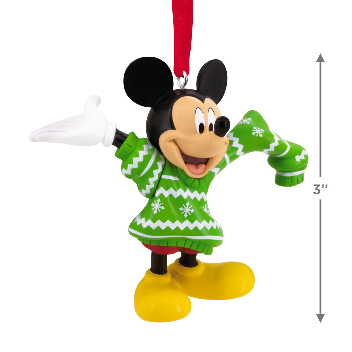 Collectable Disney - Mickey Mouse in Oversized Jumper Ornament
