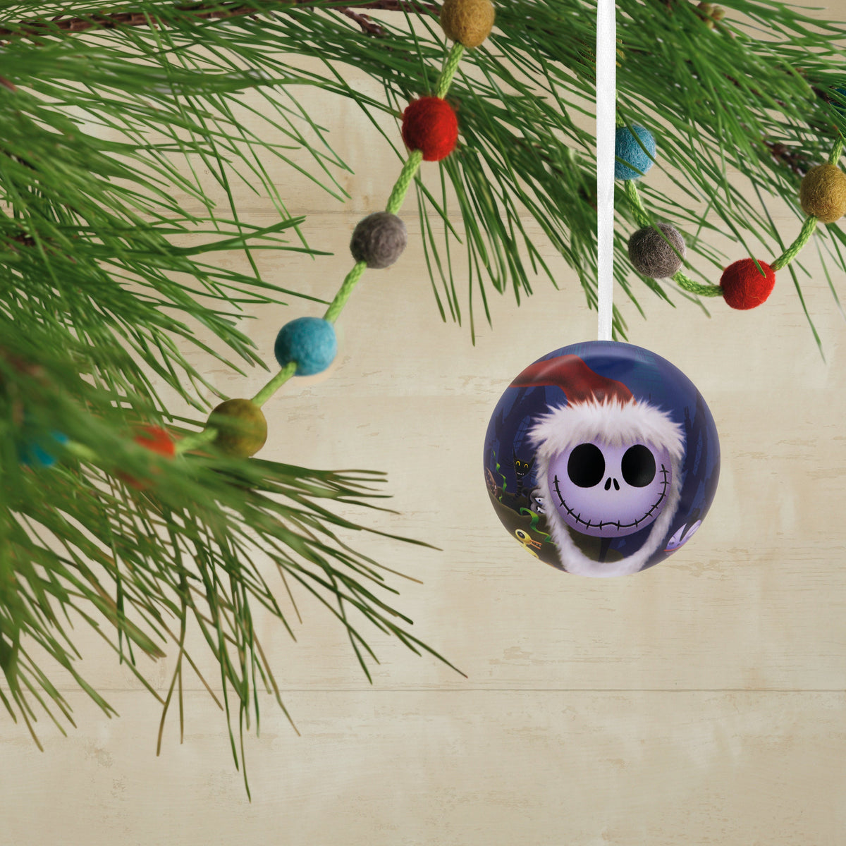 The Nightmare Before Christmas Tin Bauble Christmas Ornaments, Pack of 12
