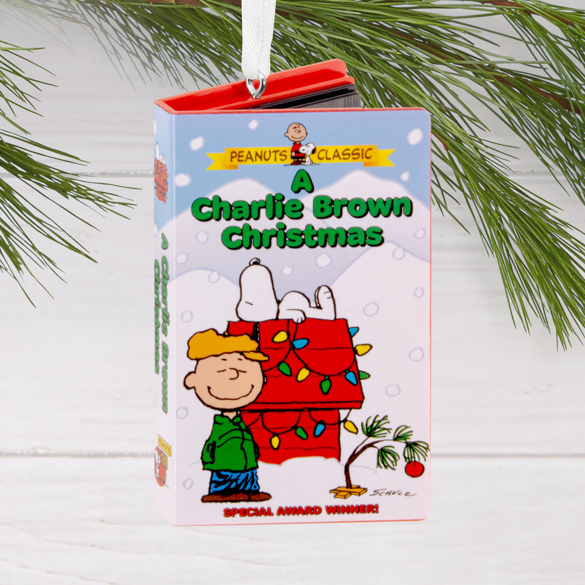 Collectable PEANUTS™ Hanging Ornament - A Charlie Brown Christmas Special VHS