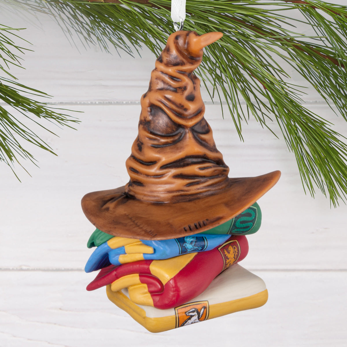 Collectable Harry Potter™ Sorting Hat and Robes Ornament