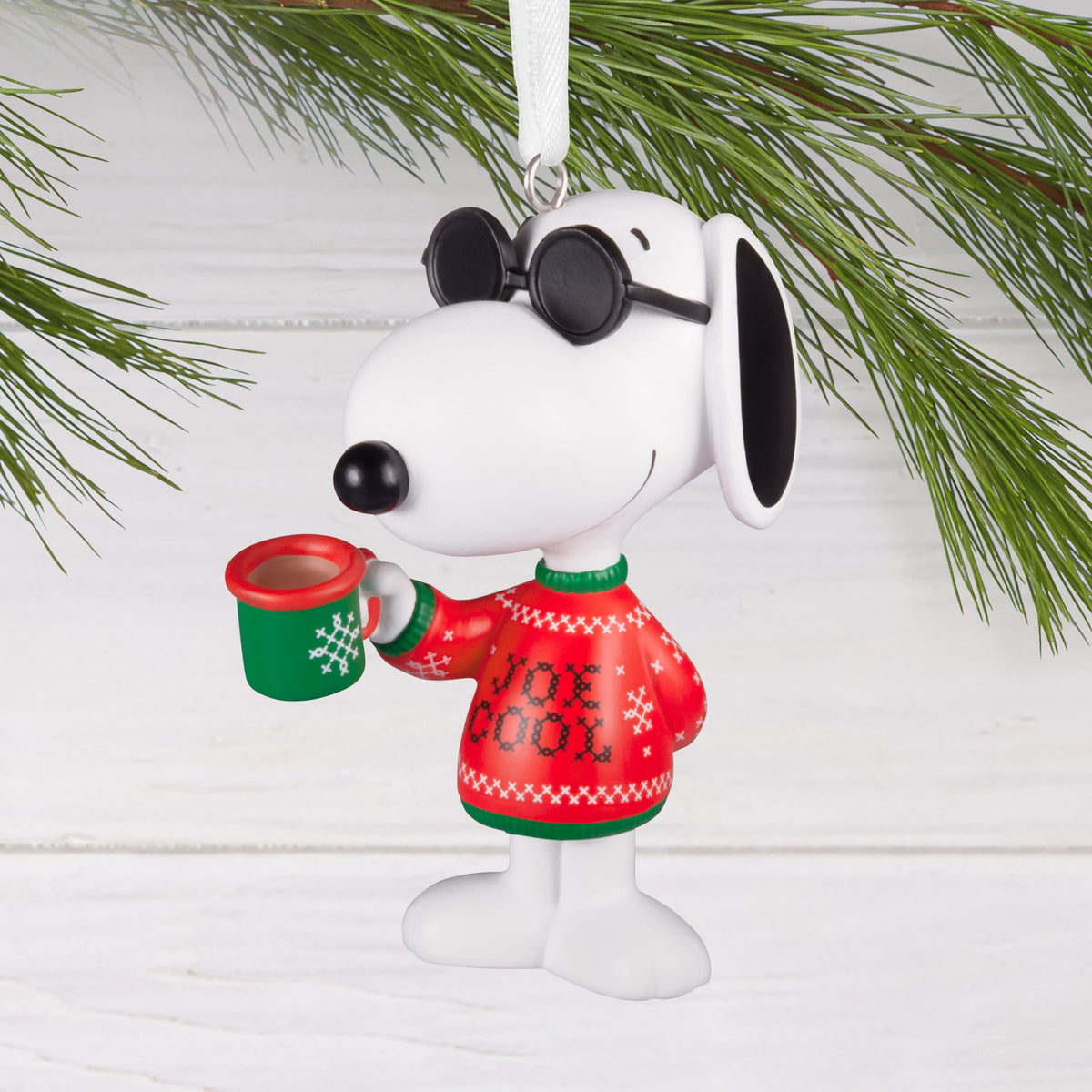 Collectable PEANUTS™ Christmas Hanging Ornament - SNOOPY as Joe Cool