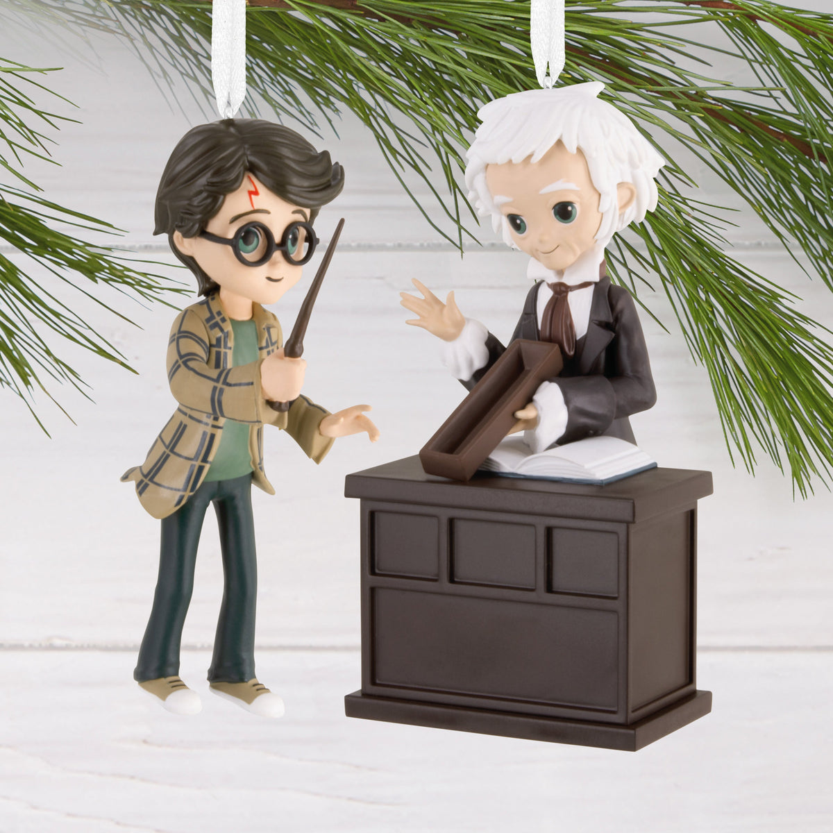 Storied Moments Harry Potter™ Ornaments - Set of 2 - Harry Potter™ & Ollivander