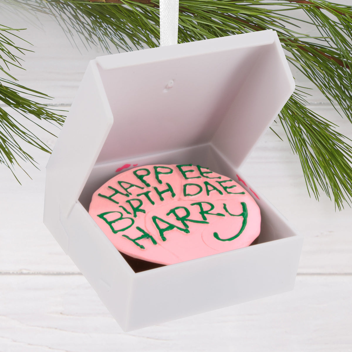 Collectable Harry Potter™ - Harry's Pink 11th Birthday Cake Ornament
