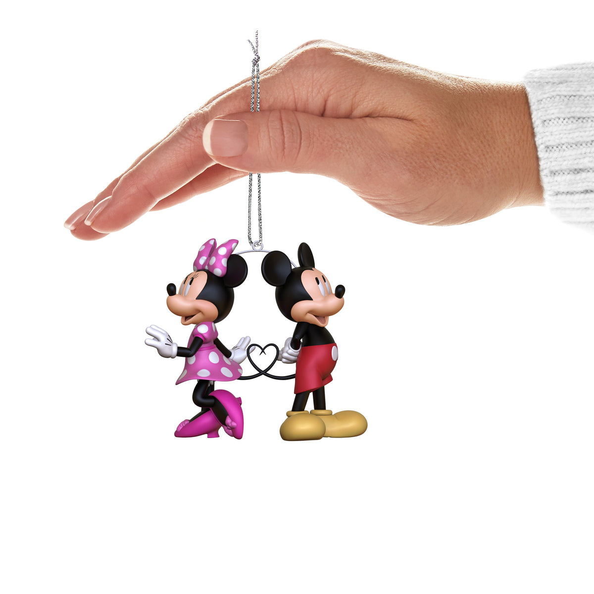 Keepsake Disney Hanging Ornament - Minnie & Mickey Mouse Heart Design