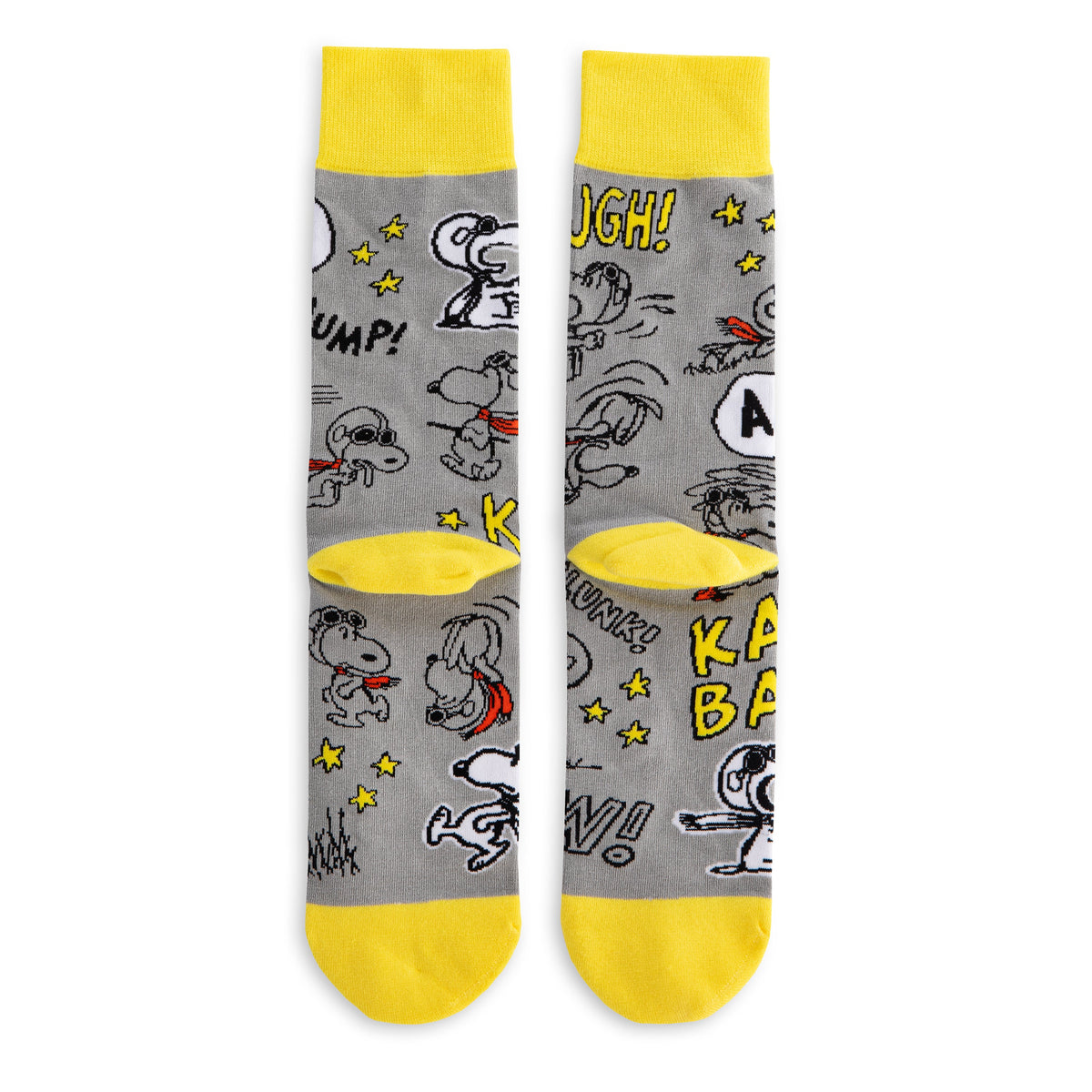 PEANUTS™ SNOOPY & WOODSTOCK Grey & Yellow Pair of Socks