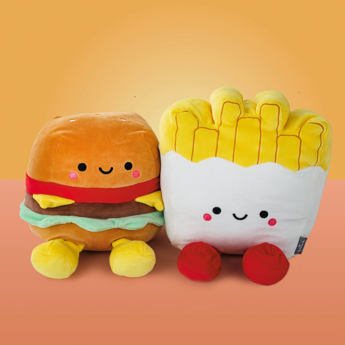 Better Together Jumbo Burger and Fries Magnetic Plush Pair