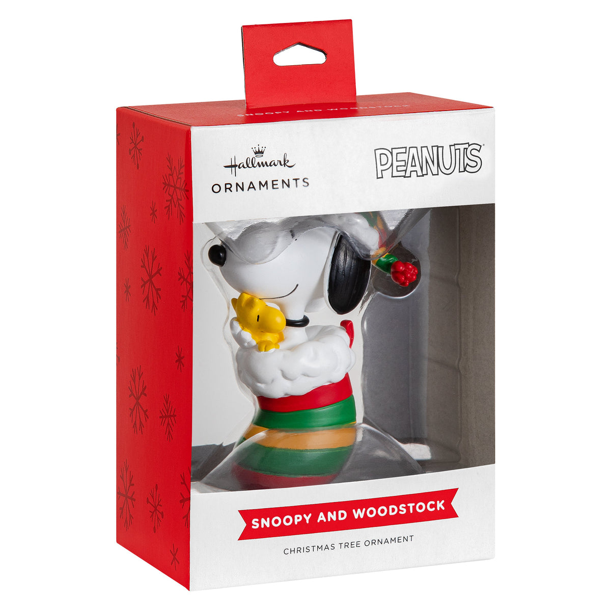 Collectable PEANUTS™ Hanging Ornament - SNOOPY & WOODSTOCK in Stocking