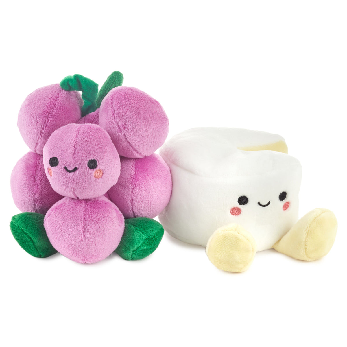 Better Together Grapes & Brie Magnetic Soft Toy Pair