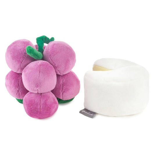 Better Together Grapes & Brie Magnetic Soft Toy Pair