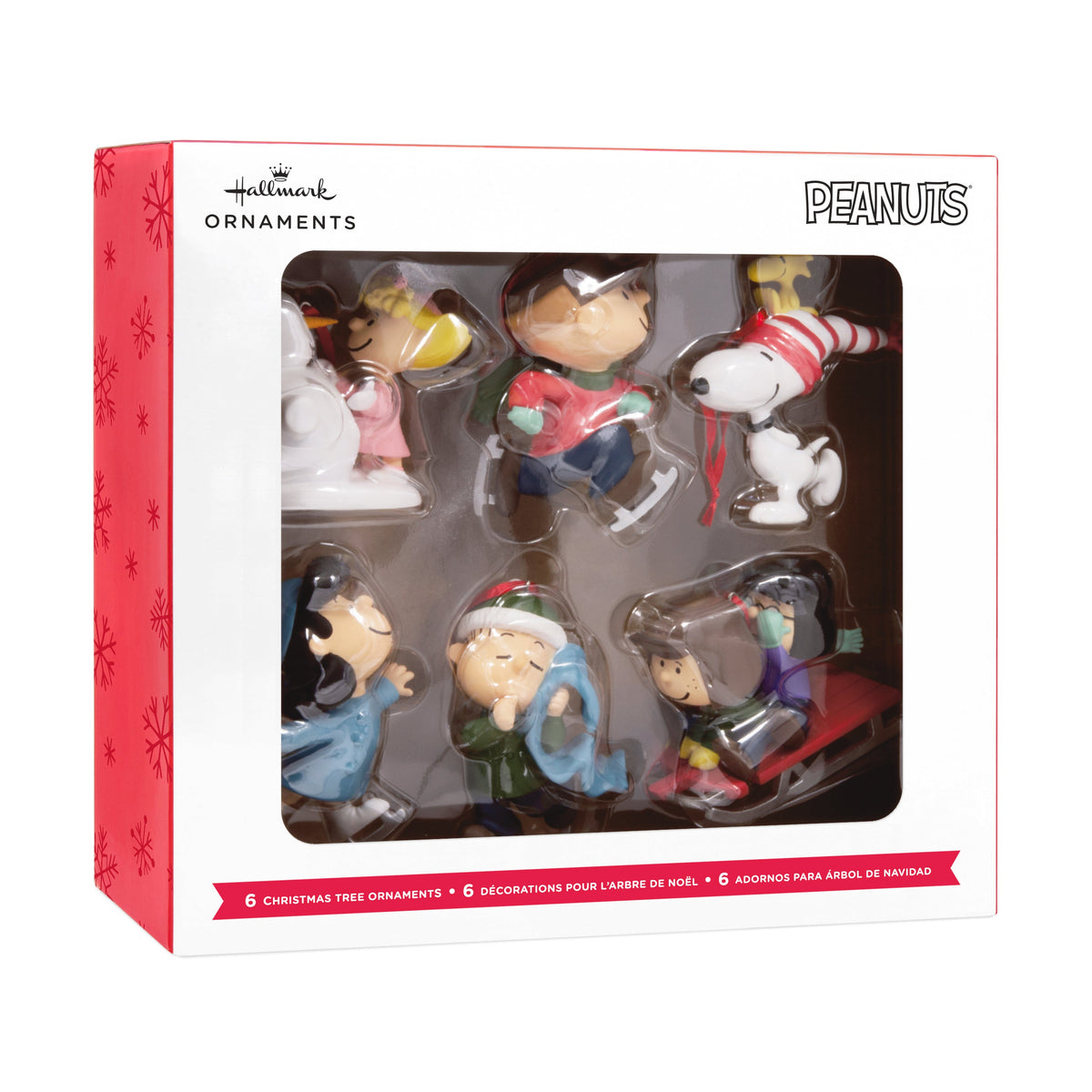 Collectable PEANUTS™ Ornaments - Pack of 6 PEANUTS™ Gang Winter Activities
