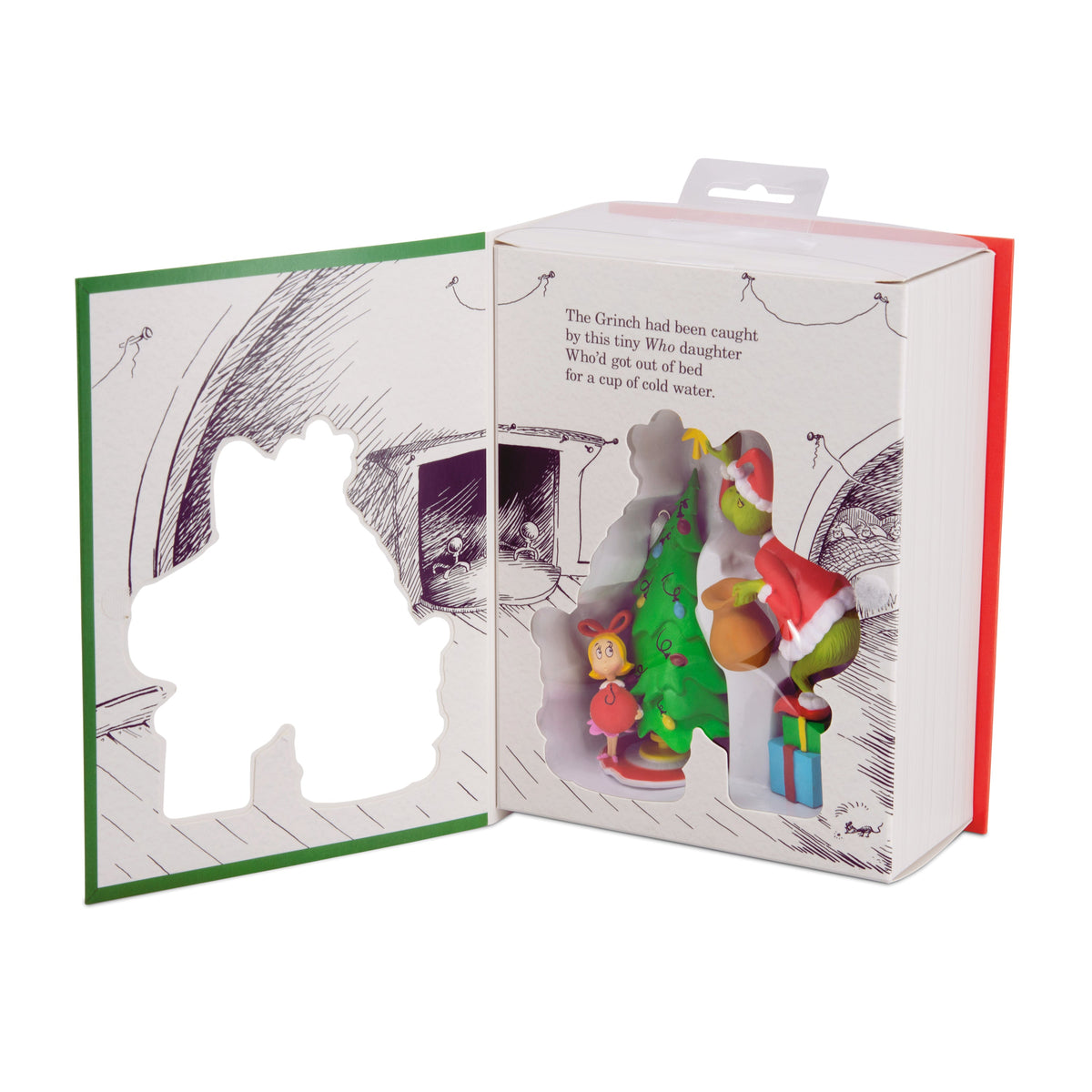 Storied Moments Dr Seuss Christmas Ornaments - Set of 2 - The Grinch & Cindy-Lou Who