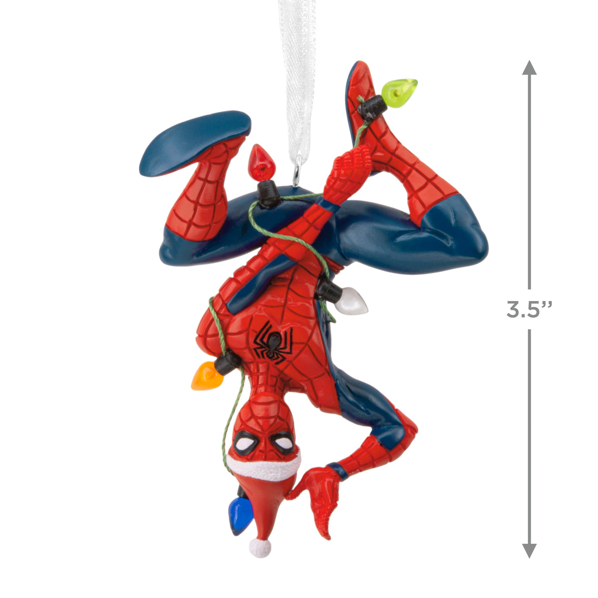 Collectable MARVEL Spider-Man Tangled in Fairy Lights Ornament