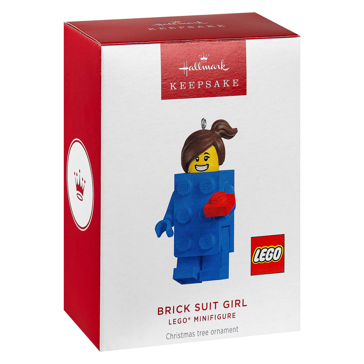 Keepsake LEGO® Ornament - Brick Suit Girl Minifigure Design