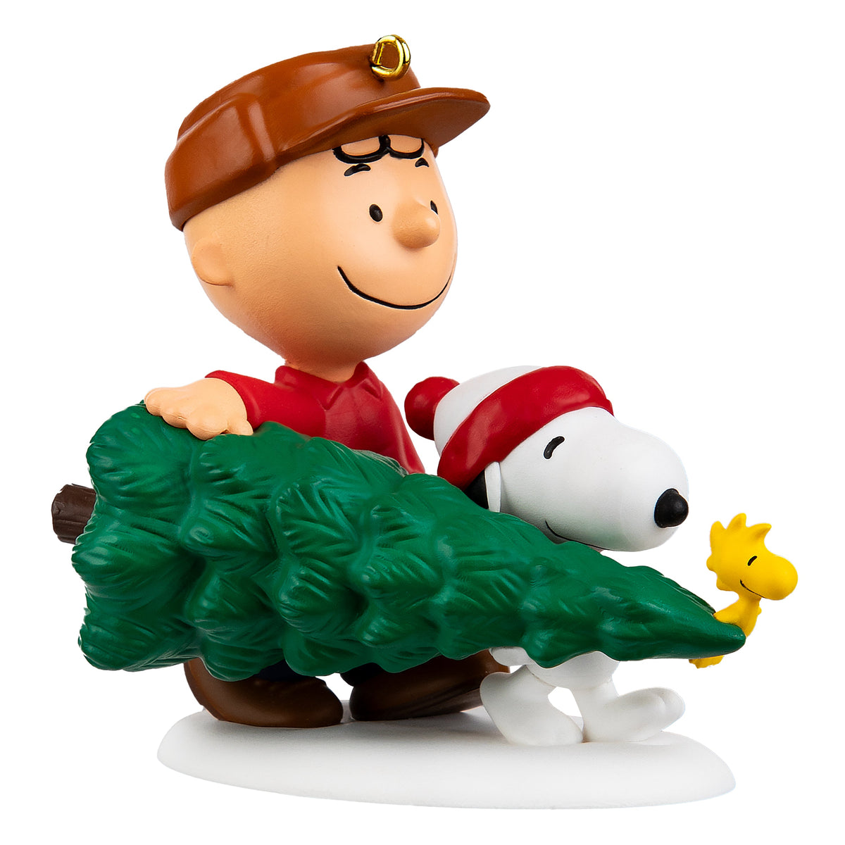 Keepsake PEANUTS™ Hanging Ornament - Charlie Brown, SNOOPY & WOODSTOCK with Tree