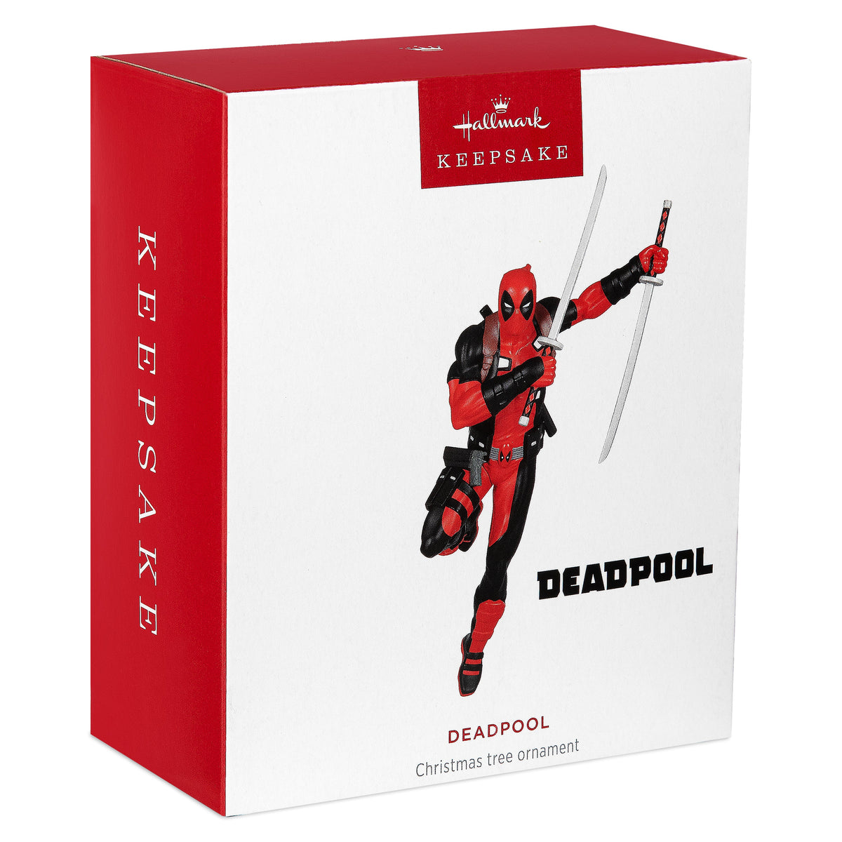 Keepsake MARVEL Hanging Ornament - Deadpool with Katanas Design
