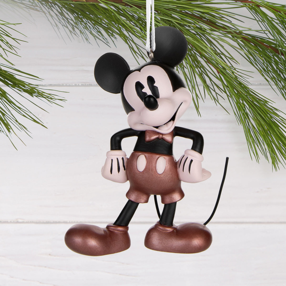 Collectable Classic Disney Mickey Mouse Resin Hanging Christmas Ornament