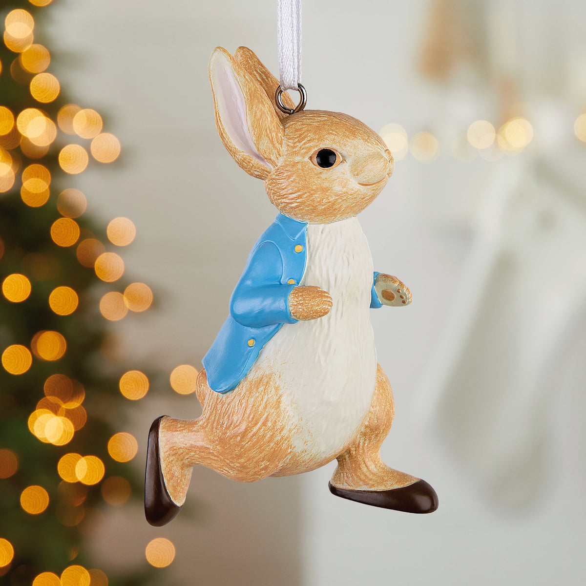 Collectable Peter Rabbit™ Resin Hanging Christmas Ornament