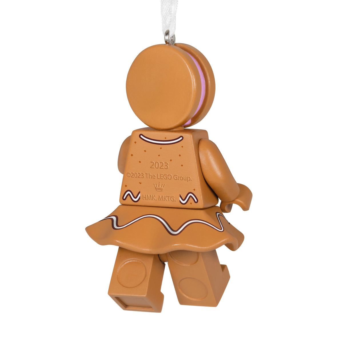 Keepsake LEGO® Ornament- Gingerbread Girl Minifigure Design