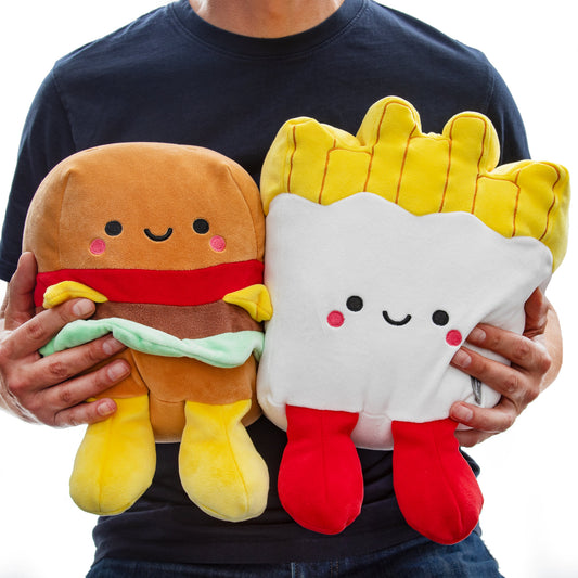 Better Together Jumbo Burger and Fries Magnetic Plush Pair