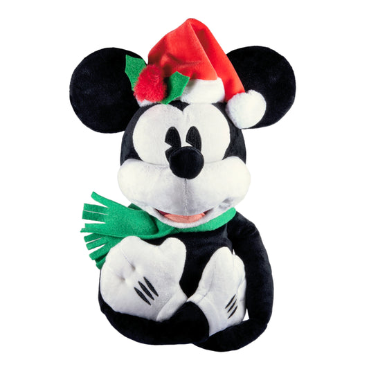 Disney Mickey Mouse Christmas Tree Topper - Mickey in Santa Hat