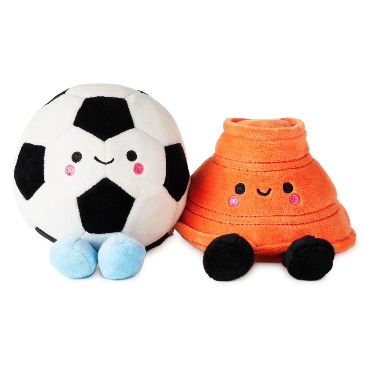 Better Together Football & Orange Cone Magnetic Plush Pair