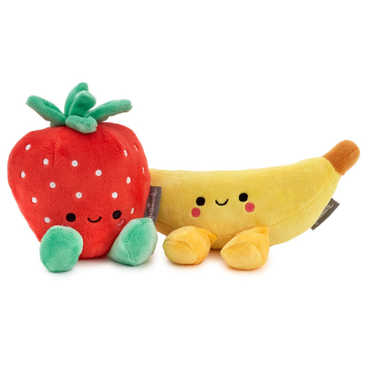 Better Together Strawberry and Banana Magnetic Plush Pair