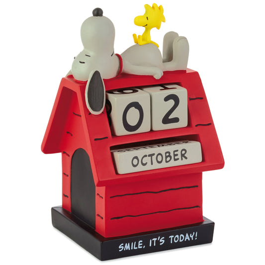 PEANUTS™ SNOOPY & WOODSTOCK Perpetual Doghouse Calendar