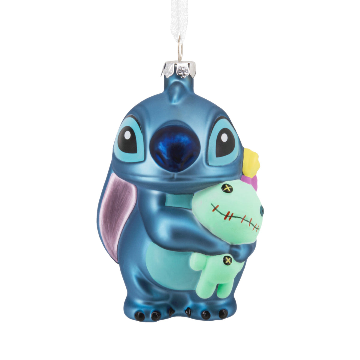 Collectable Disney Lilo & Stitch Scrump & Stitch Glass Ornament