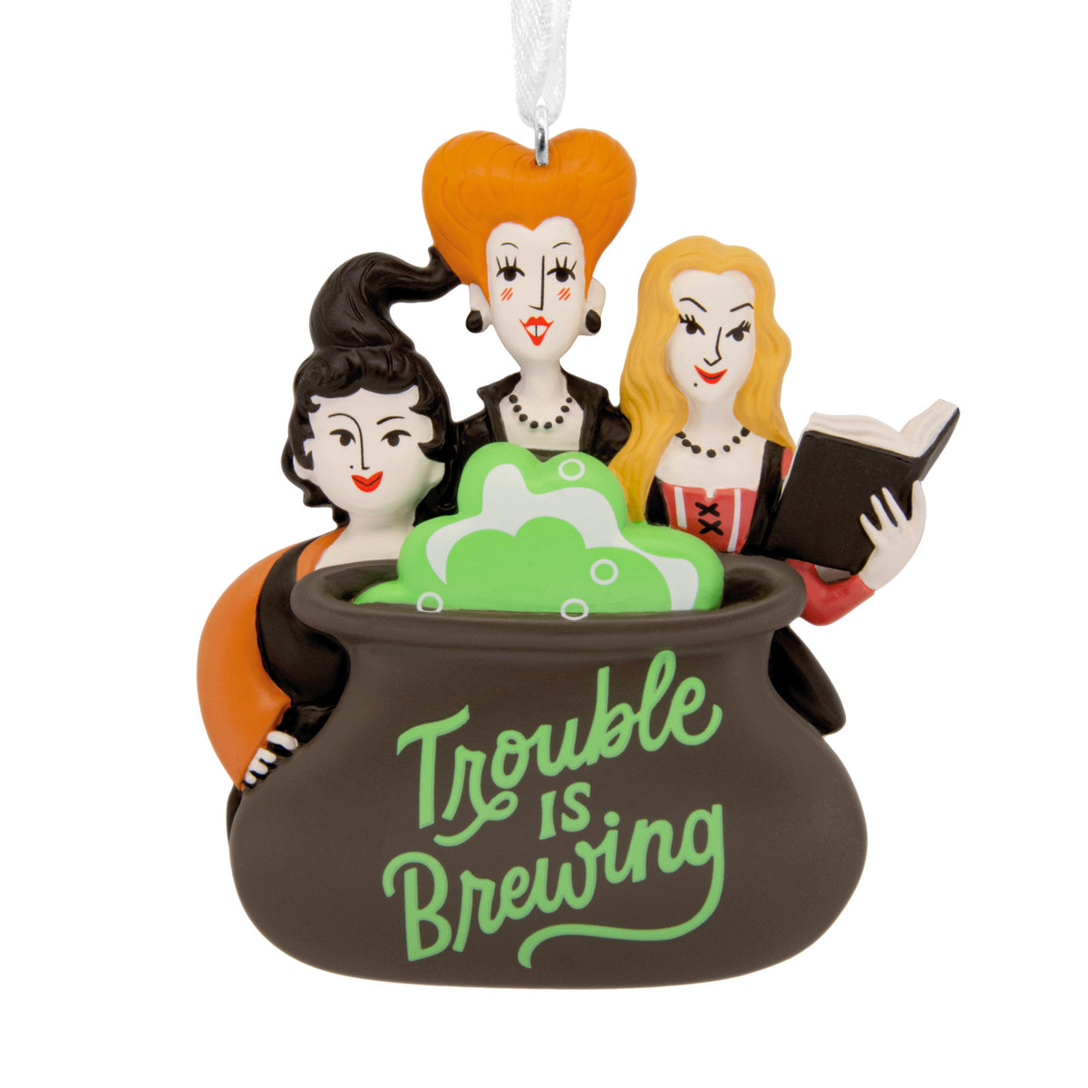 Collectable Hocus Pocus Cauldron Resin Hanging Christmas Ornament