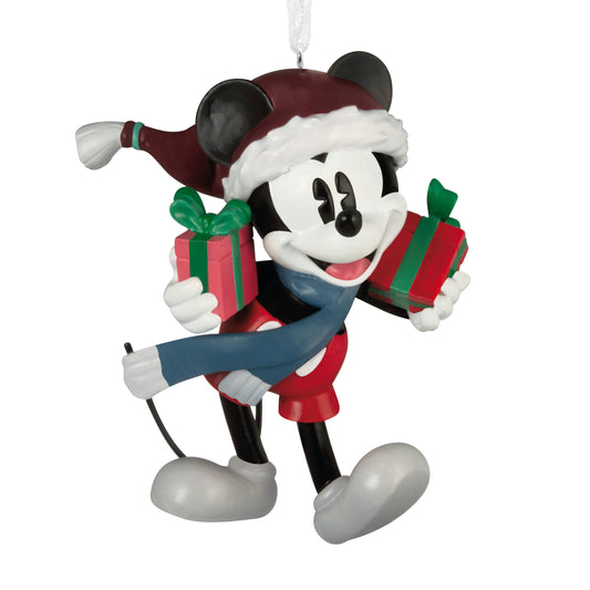 Collectable Disney Mickey Mouse Resin Hanging Christmas Ornament
